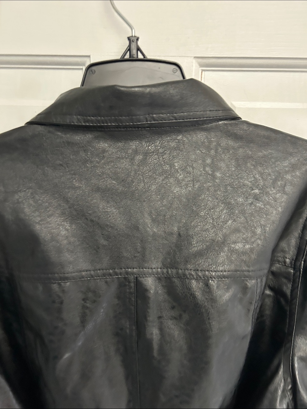 Black Faux Leather Jacket - Picture 9 of 9